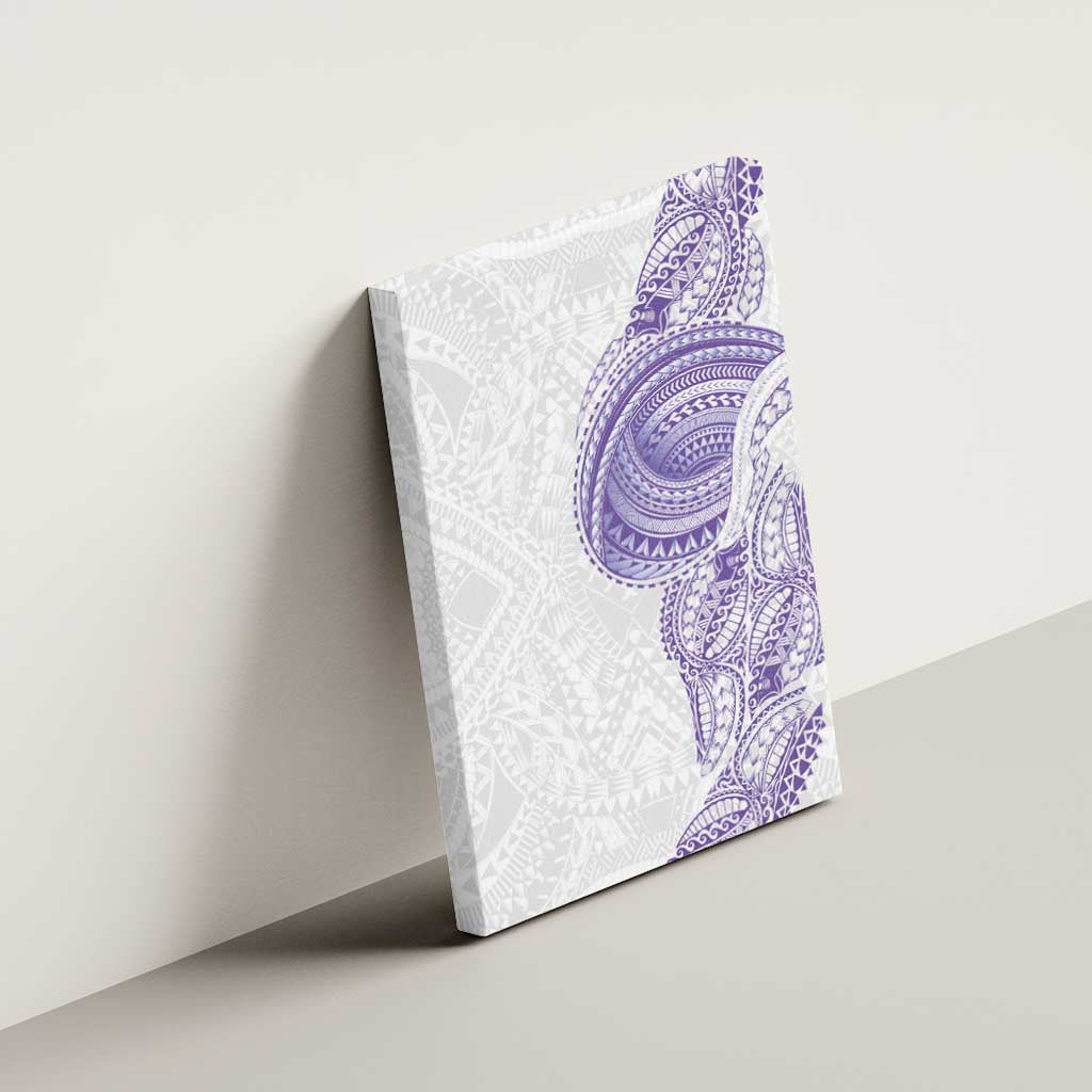 Traditional Polynesian Art Tattoos Canvas Wall Art Purple Color - Polynesian Pride
