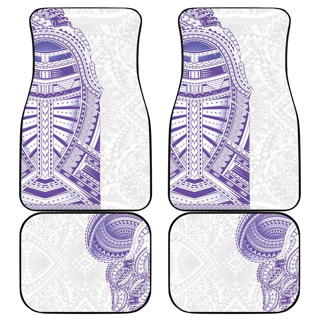 Traditional Polynesian Art Tattoos Car Mats Purple Color - Polynesian Pride