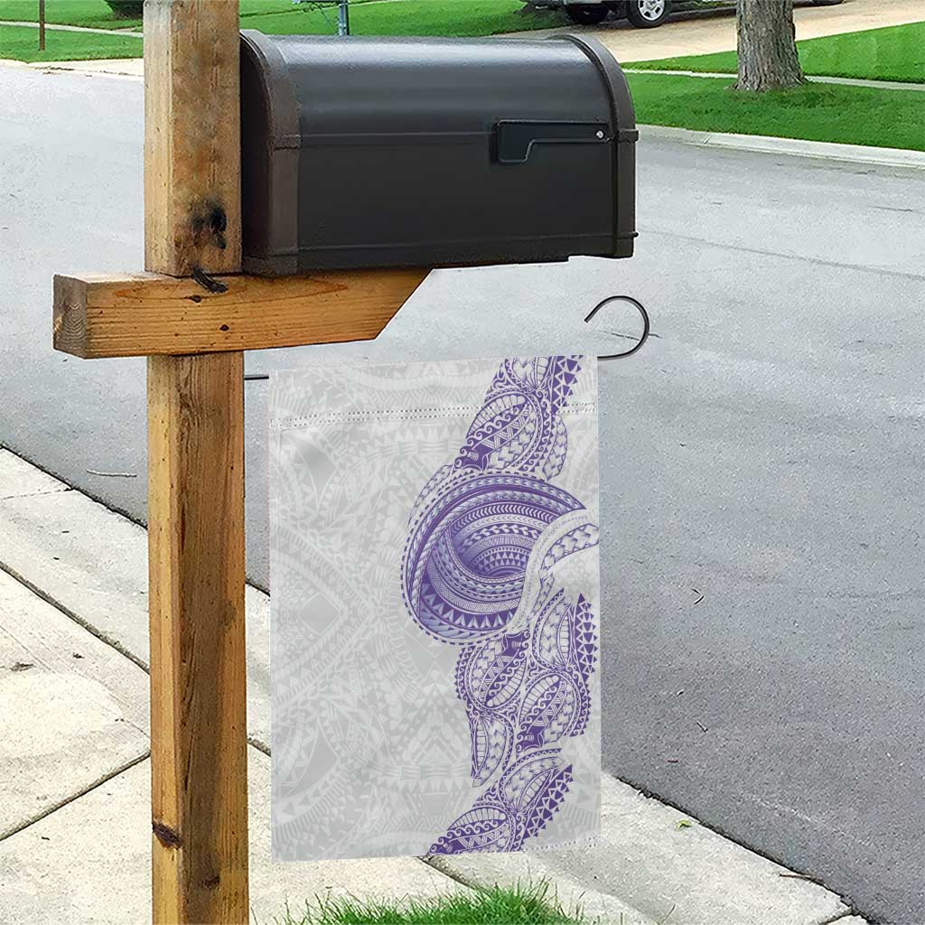 Traditional Polynesian Art Tattoos Garden Flag Purple Color - Polynesian Pride