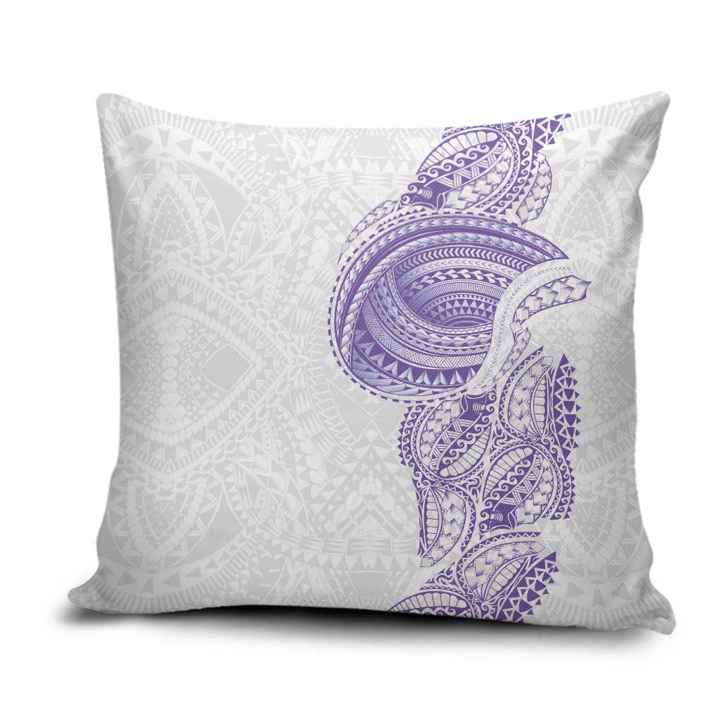 Traditional Polynesian Art Tattoos Pillow Cover Purple Color - Polynesian Pride