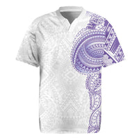 Traditional Polynesian Art Tattoos Rugby Jersey Purple Color - Polynesian Pride