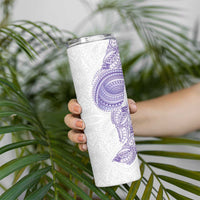 Traditional Polynesian Art Tattoos Skinny Tumbler Purple Color - Polynesian Pride