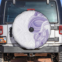 Traditional Polynesian Art Tattoos Spare Tire Cover Purple Color - Polynesian Pride