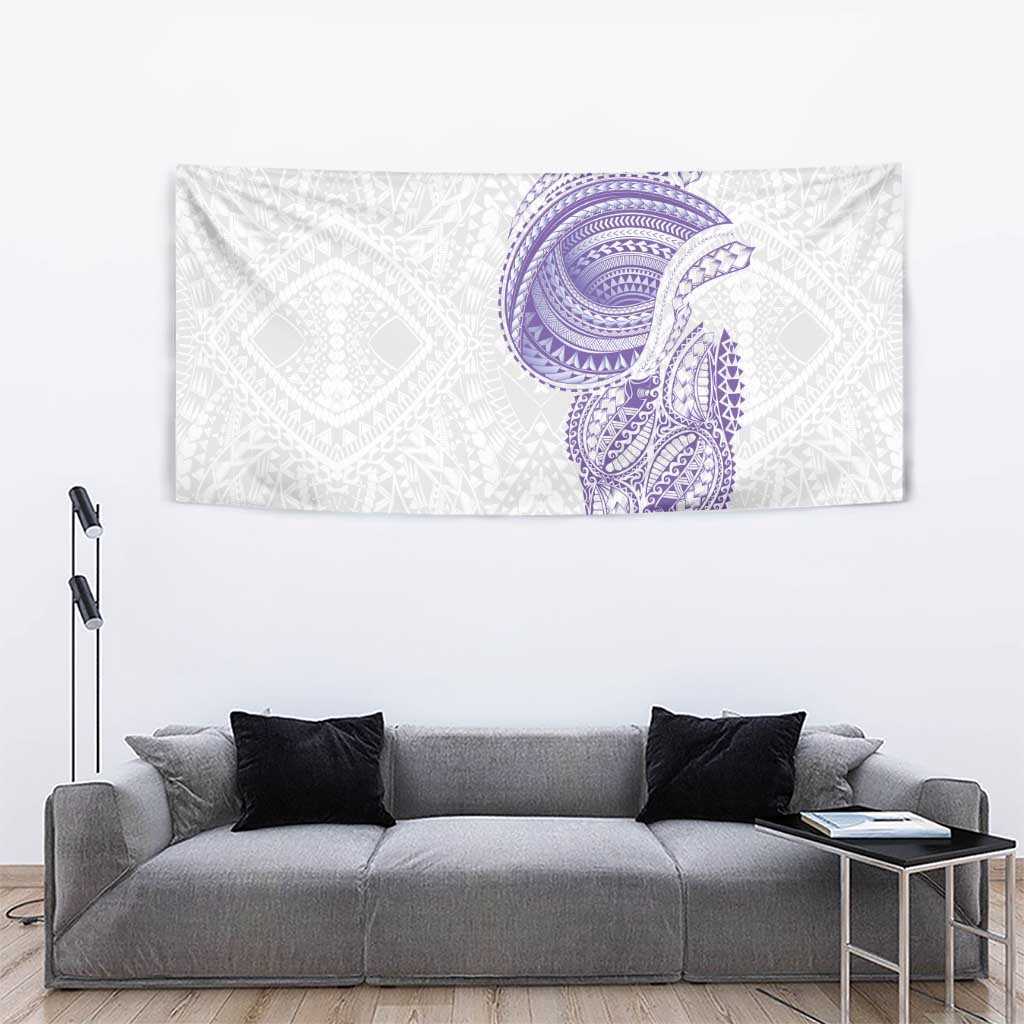 Traditional Polynesian Art Tattoos Tapestry Purple Color - Polynesian Pride