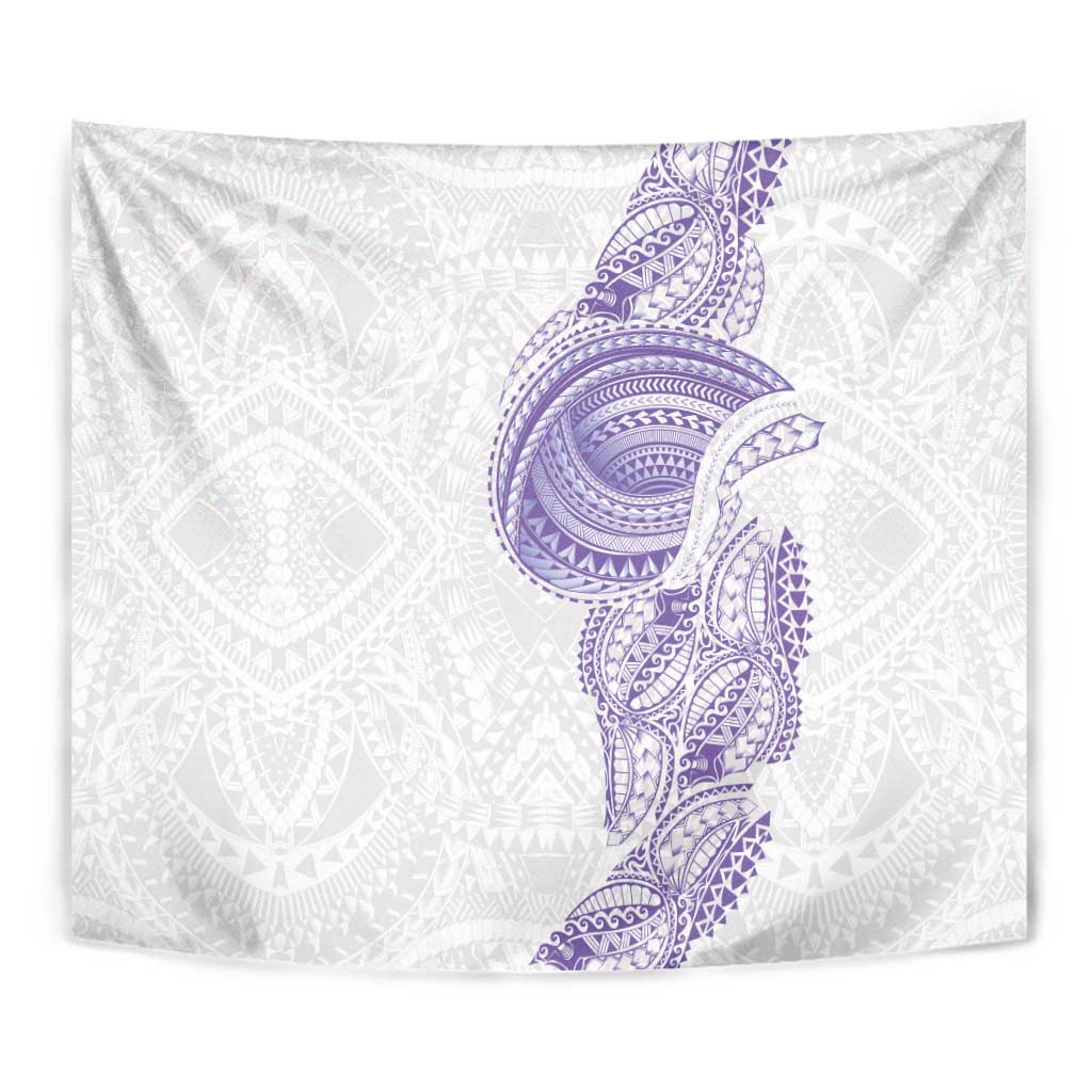 Traditional Polynesian Art Tattoos Tapestry Purple Color - Polynesian Pride