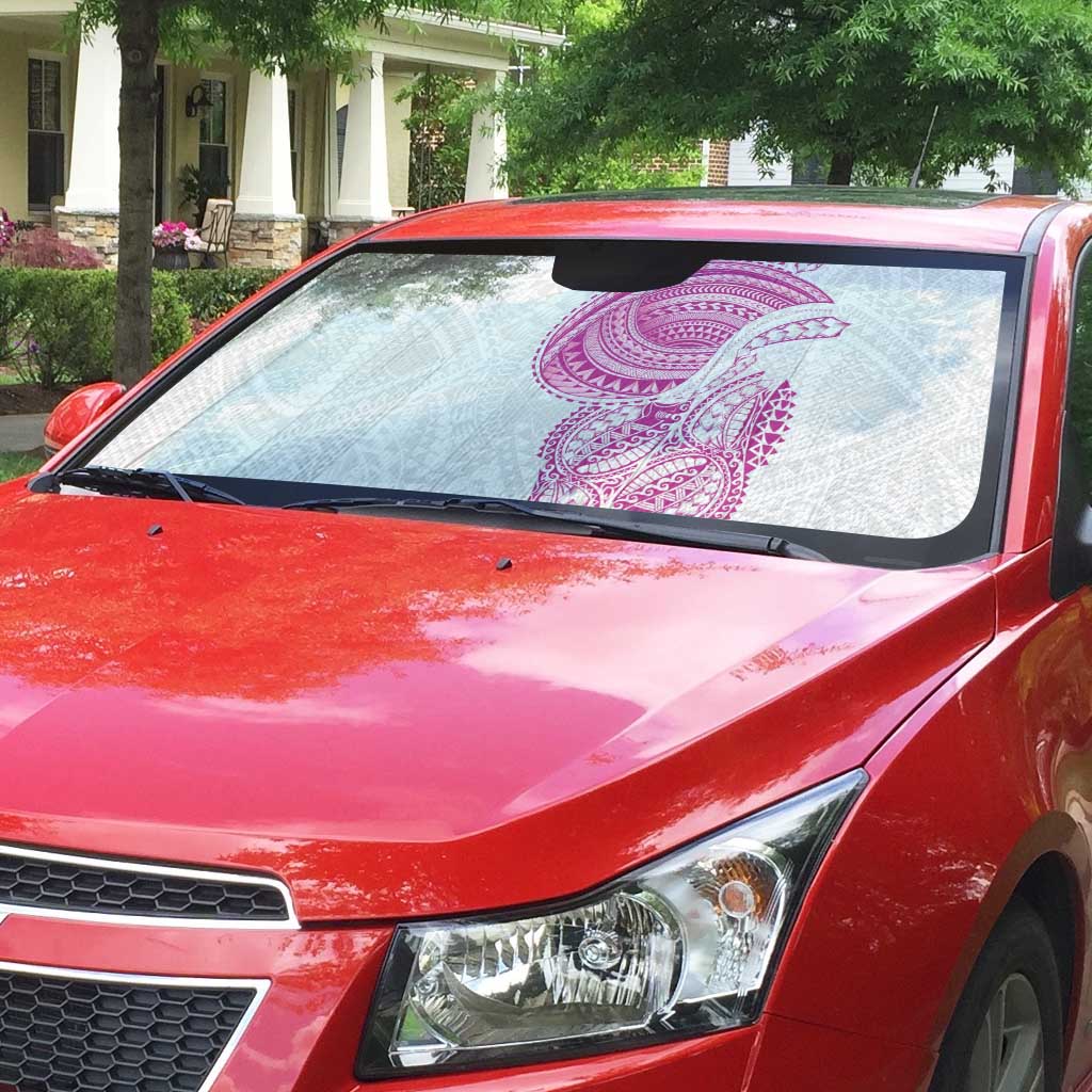 Traditional Polynesian Art Tattoos Auto Sun Shade Pink Color - Polynesian Pride