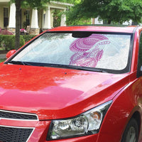 Traditional Polynesian Art Tattoos Auto Sun Shade Pink Color - Polynesian Pride