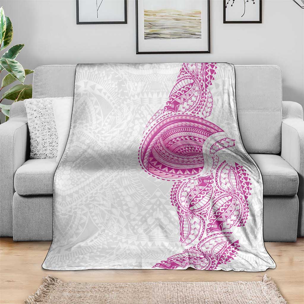 Traditional Polynesian Art Tattoos Blanket Pink Color - Polynesian Pride
