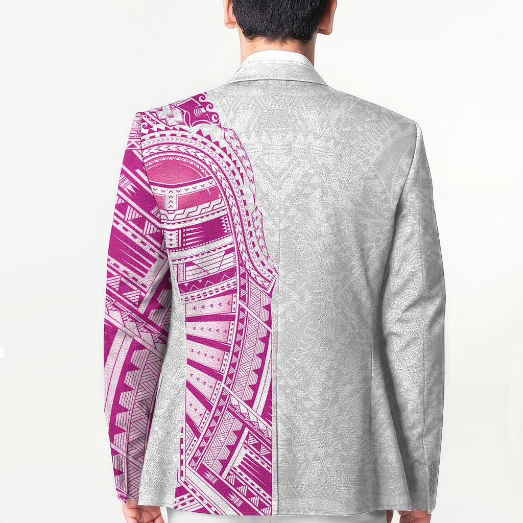 Traditional Polynesian Art Tattoos Blazer Pink Color - Polynesian Pride