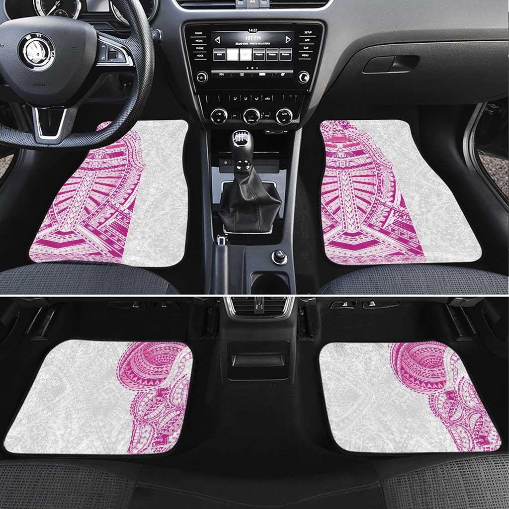 Traditional Polynesian Art Tattoos Car Mats Pink Color - Polynesian Pride