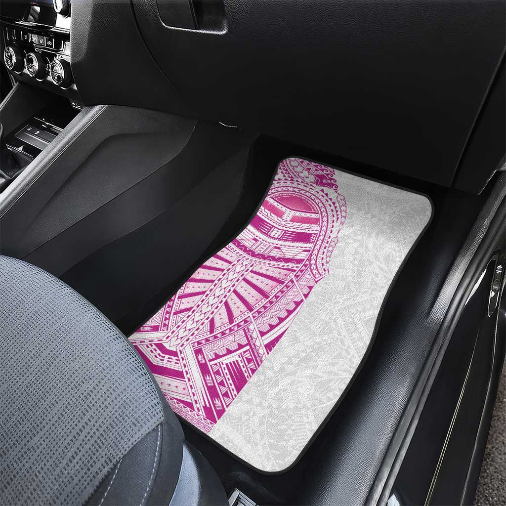Traditional Polynesian Art Tattoos Car Mats Pink Color - Polynesian Pride
