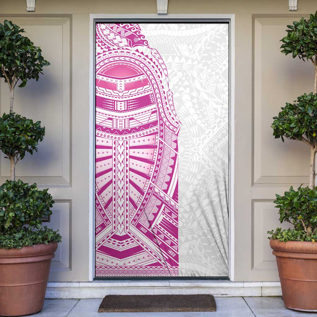 Traditional Polynesian Art Tattoos Door Cover Pink Color - Polynesian Pride