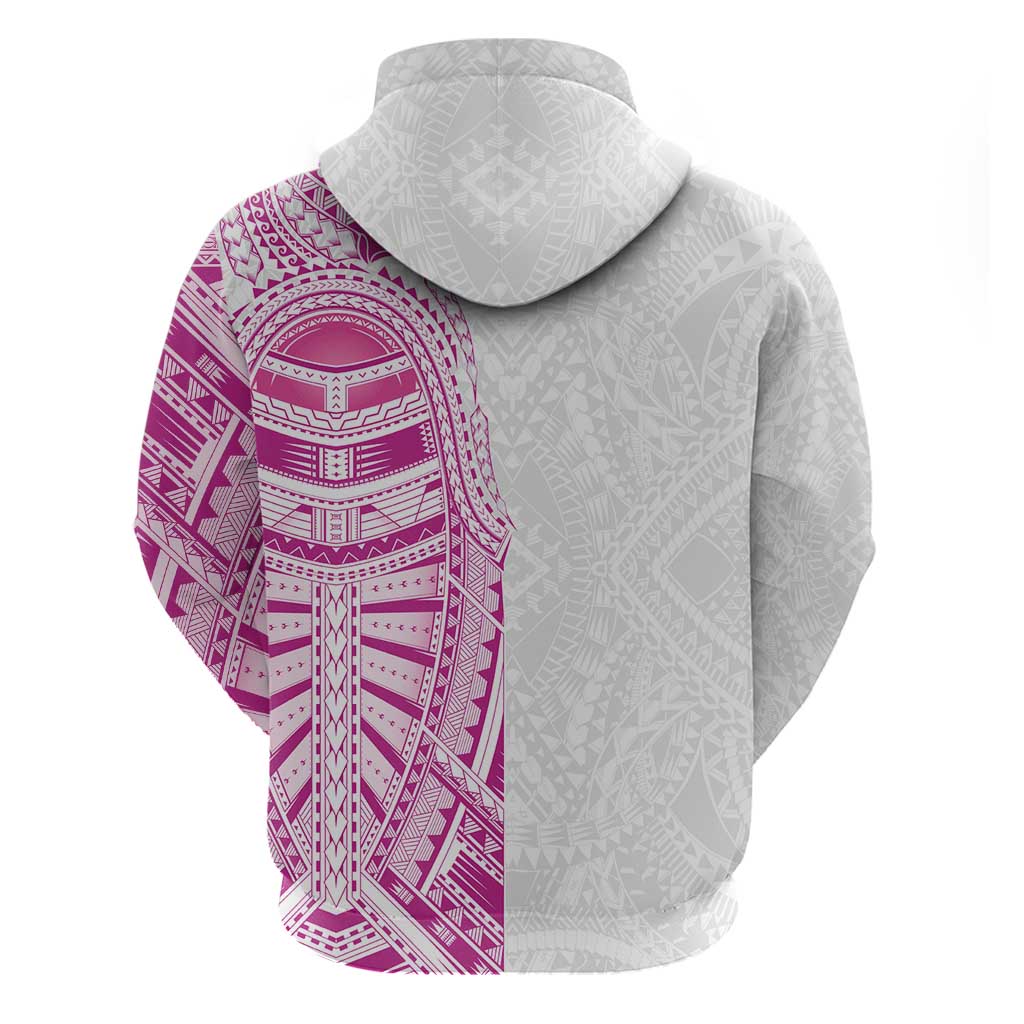 Traditional Polynesian Art Tattoos Hoodie Pink Color - Polynesian Pride