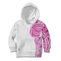 Traditional Polynesian Art Tattoos Kid Hoodie Pink Color - Polynesian Pride