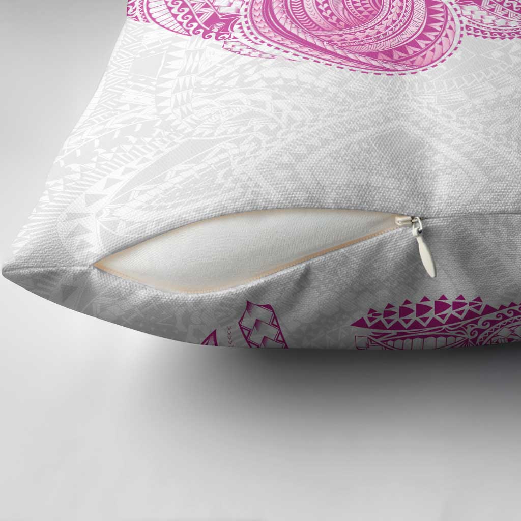 Traditional Polynesian Art Tattoos Pillow Cover Pink Color - Polynesian Pride