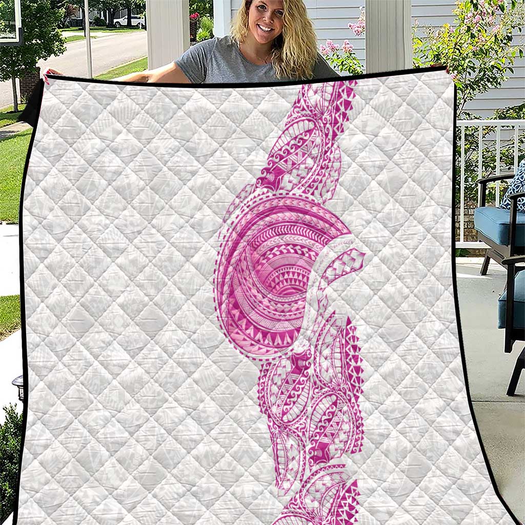 Traditional Polynesian Art Tattoos Quilt Pink Color - Polynesian Pride