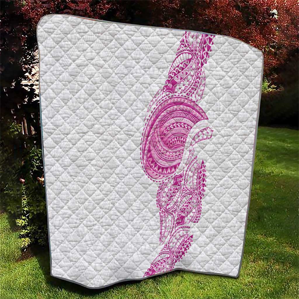 Traditional Polynesian Art Tattoos Quilt Pink Color - Polynesian Pride