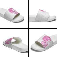 Traditional Polynesian Art Tattoos Slide Sandals Pink Color - Polynesian Pride