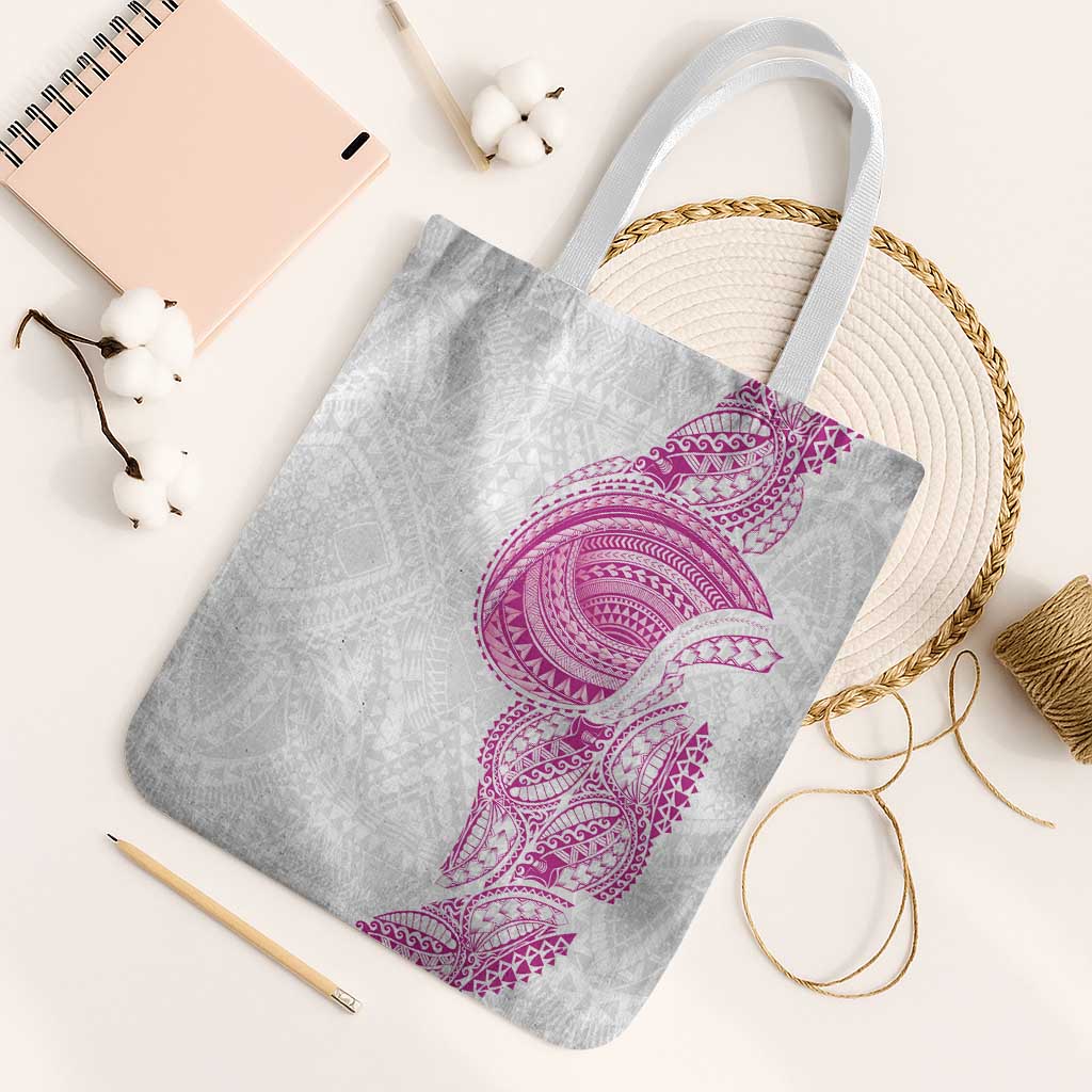 Traditional Polynesian Art Tattoos Tote Bag Pink Color - Polynesian Pride