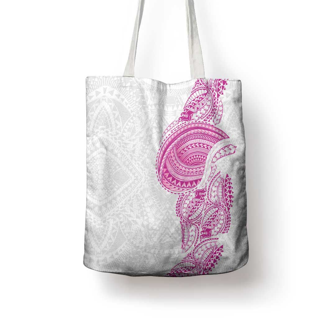 Traditional Polynesian Art Tattoos Tote Bag Pink Color - Polynesian Pride