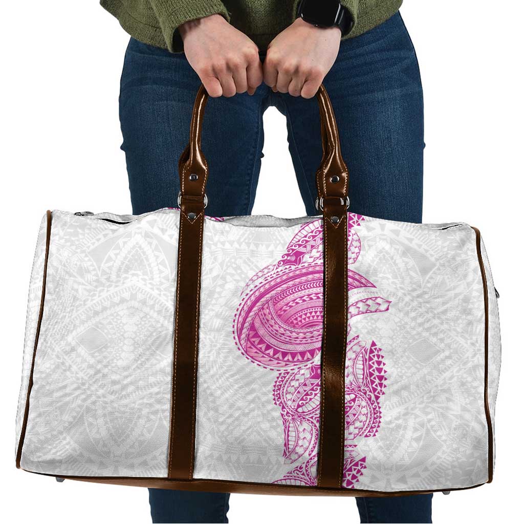 Traditional Polynesian Art Tattoos Travel Bag Pink Color - Polynesian Pride