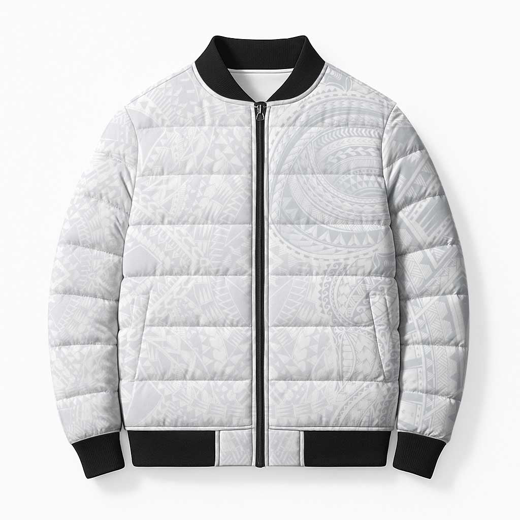 Lotu Tamaiti Bomber Puffer Jacket Traditional Samoan Art Tattoos - Polynesian Pride