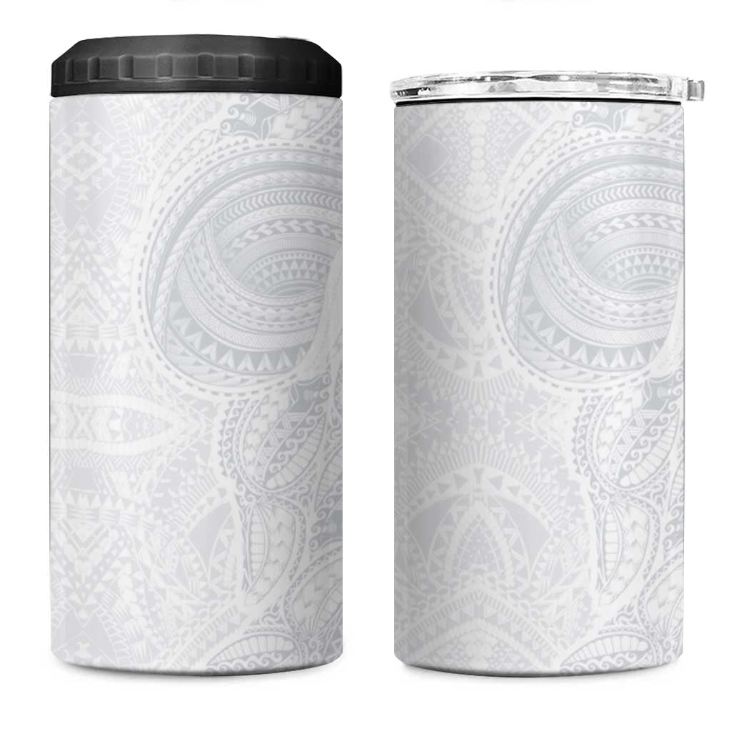 Lotu Tamaiti 4 in 1 Can Cooler Tumbler Traditional Samoan Art Tattoos - Polynesian Pride