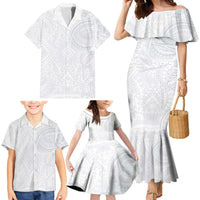 Lotu Tamaiti Family Matching Mermaid Dress and Hawaiian Shirt Traditional Samoan Art Tattoos - Polynesian Pride
