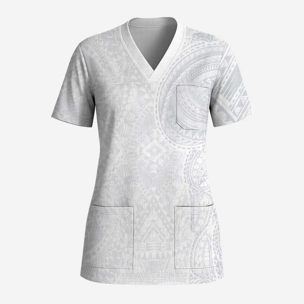 Lotu Tamaiti Scrub Top Traditional Samoan Art Tattoos - Polynesian Pride