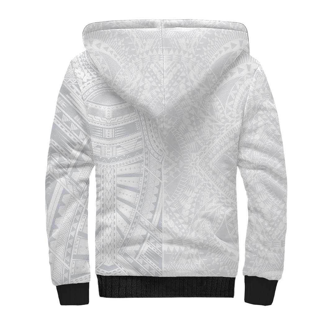 Lotu Tamaiti Sherpa Hoodie Traditional Samoan Art Tattoos LT03 - Polynesian Pride