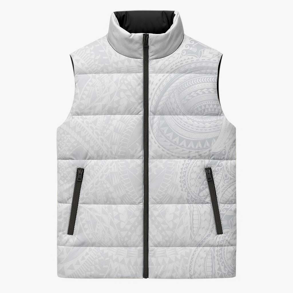 Lotu Tamaiti Sleeveless Puffer Jacket Traditional Samoan Art Tattoos - Polynesian Pride