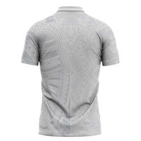 Lotu Tamaiti Zipper Polo Shirt Traditional Samoan Art Tattoos - Polynesian Pride