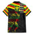 Kanaka Maoli Running Hawaiian Shirt Kakau Pattern with Kanaka Maoli Flag Color