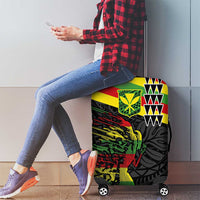 Kanaka Maoli Running Luggage Cover Kakau Pattern with Kanaka Maoli Flag Color