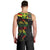 Kanaka Maoli Running Men Tank Top Kakau Pattern with Kanaka Maoli Flag Color