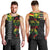 Kanaka Maoli Running Men Tank Top Kakau Pattern with Kanaka Maoli Flag Color