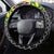 Kanaka Maoli Running Steering Wheel Cover Kakau Pattern with Kanaka Maoli Flag Color