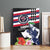 Honolulu Running Race Canvas Wall Art Hawaii Marathon Kakau Art with Hibiscus and National Flag Style