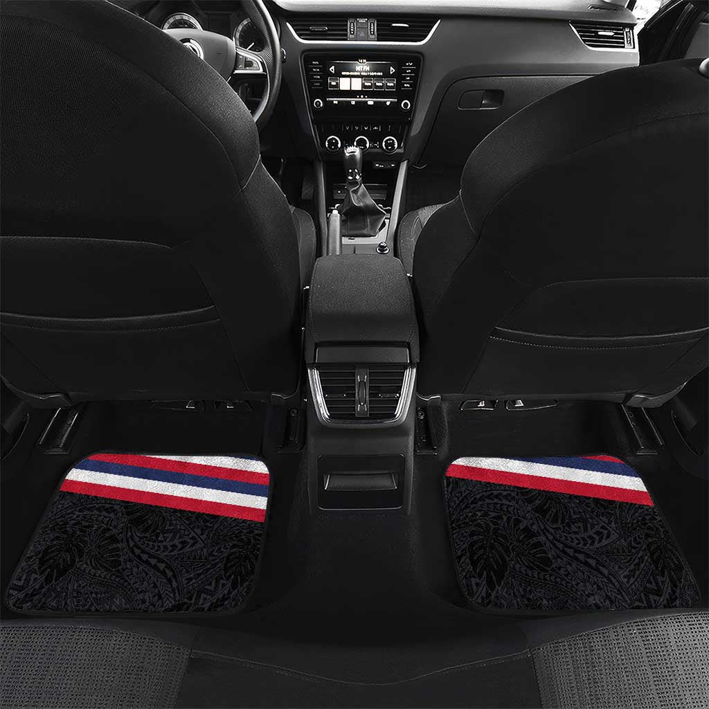 Honolulu Running Race Car Mats Hawaii Marathon Kakau Art with Hibiscus and National Flag Style