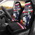 Honolulu Running Race Car Seat Cover Hawaii Marathon Kakau Art with Hibiscus and National Flag Style