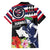 Honolulu Running Race Hawaiian Shirt Hawaii Marathon Kakau Art with Hibiscus and National Flag Style