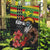 Kanaka Maoli Ikaika Warrior Garden Flag Hibiscus Kakau Art and Tapa Tribal Pattern