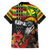 Kanaka Maoli Ikaika Warrior Hawaiian Shirt Hibiscus Kakau Art and Tapa Tribal Pattern