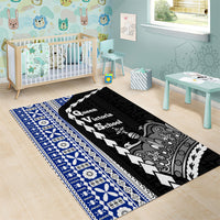 Fiji Queen Victoria School Area Rug Tapa and Polynesian Tribal Pattern Half Style LT03 - Polynesian Pride