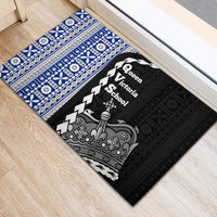 Fiji Queen Victoria School Rubber Doormat Tapa and Polynesian Tribal Pattern Half Style LT03 - Polynesian Pride