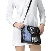 Fiji Queen Victoria School Shoulder Handbag Tapa and Polynesian Tribal Pattern Half Style LT03 - Polynesian Pride