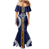 Fiji Ratu Kadavulevu School Family Matching Mermaid Dress and Hawaiian Shirt Tapa and Polynesian Tribal Pattern LT03 - Polynesian Pride