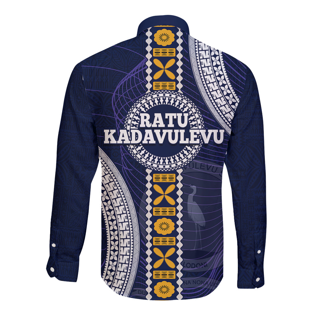 Fiji Ratu Kadavulevu School Long Sleeve Button Shirt Tapa and Polynesian Tribal Pattern LT03 - Polynesian Pride