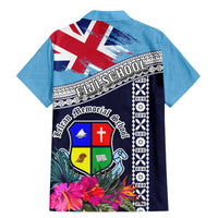 Fiji Lelean Memorial School Family Matching Mermaid Dress and Hawaiian Shirt Tapa and Polynesian Tribal Pattern LT03 - Polynesian Pride