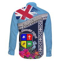 Fiji Lelean Memorial School Family Matching Short Sleeve Bodycon Dress and Hawaiian Shirt Tapa and Polynesian Tribal Pattern LT03 - Polynesian Pride